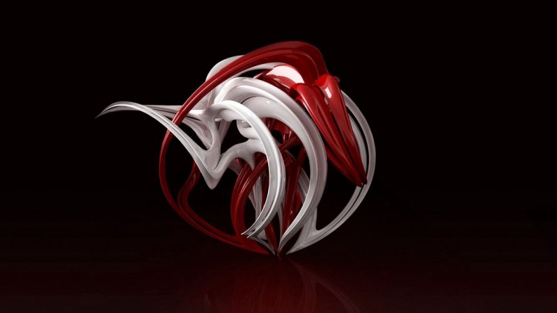 Красные обои на рабочий стол