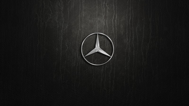 Mercedes Benz logo 4k