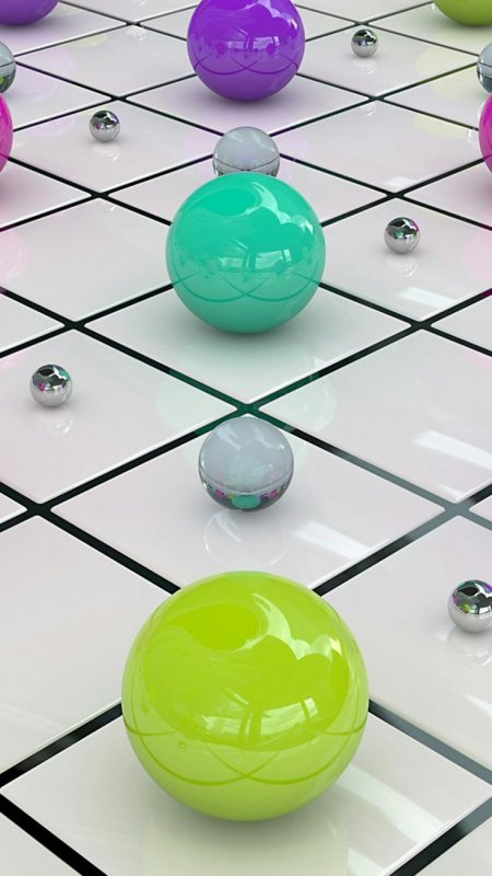 Яркие стеклянные шарики