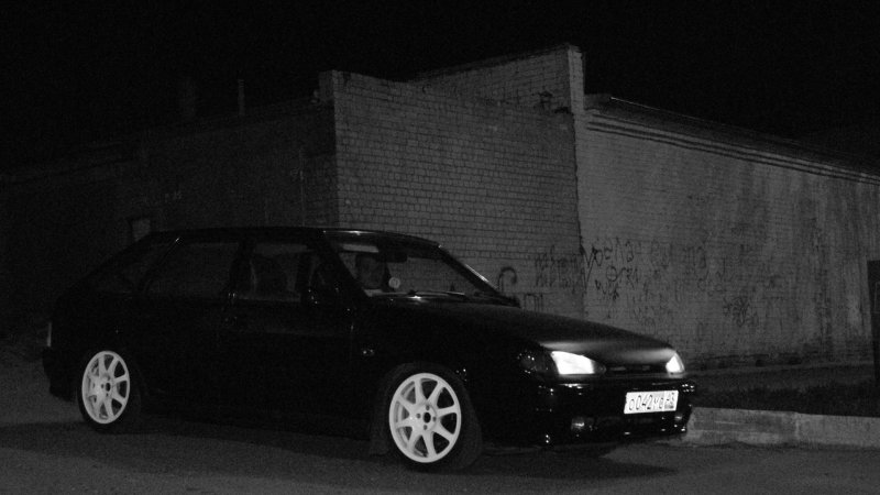 Четырка ВАЗ 2114 черная тонированная