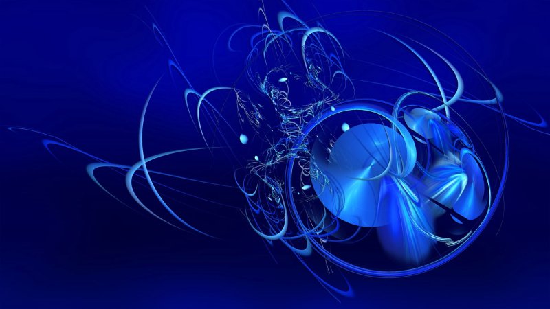 Синяя заставка на рабочий стол