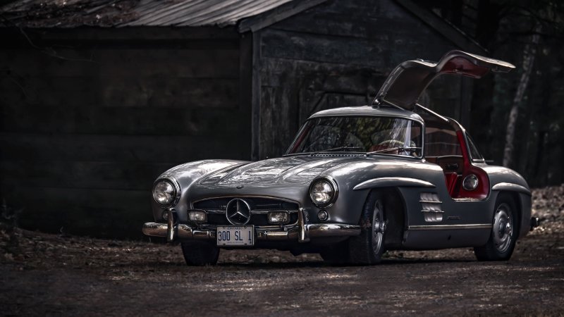Mercedes-Benz 300sl заброшенный