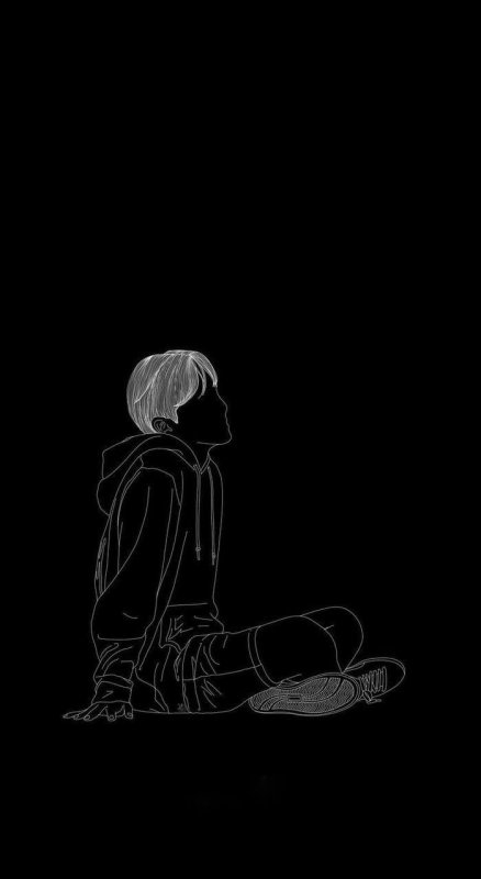 Обои на телефон для подростков чёрные