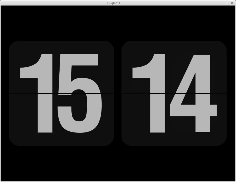 Экранная заставка часы