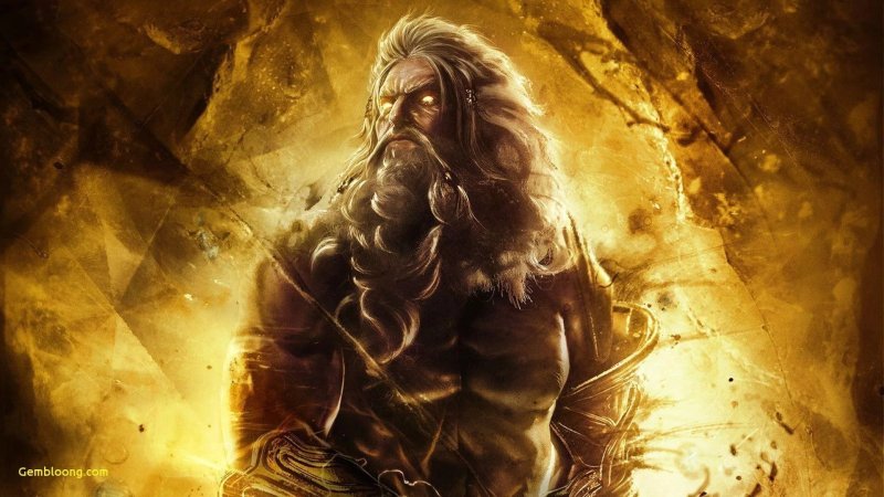 Зевс фэнтези арт