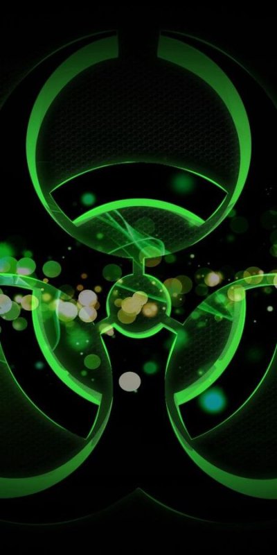 Неоновый знак радиации