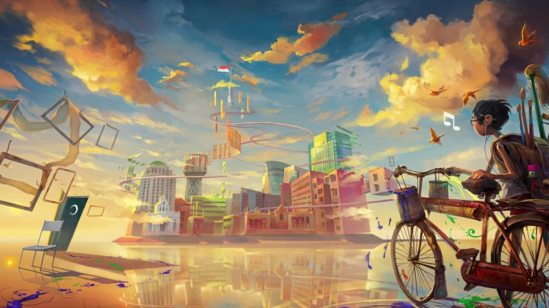 Красочный пейзаж