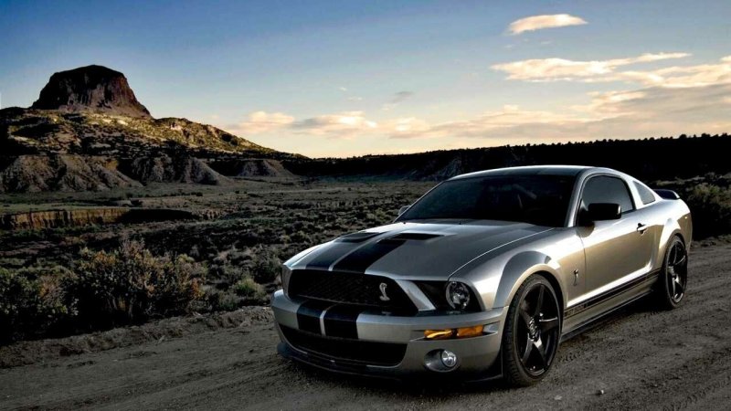 Ford Mustang Shelby gt 500 серый