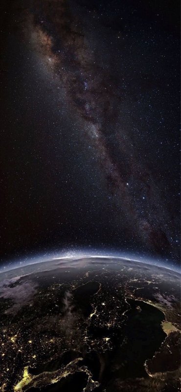 Вид земли из космоса