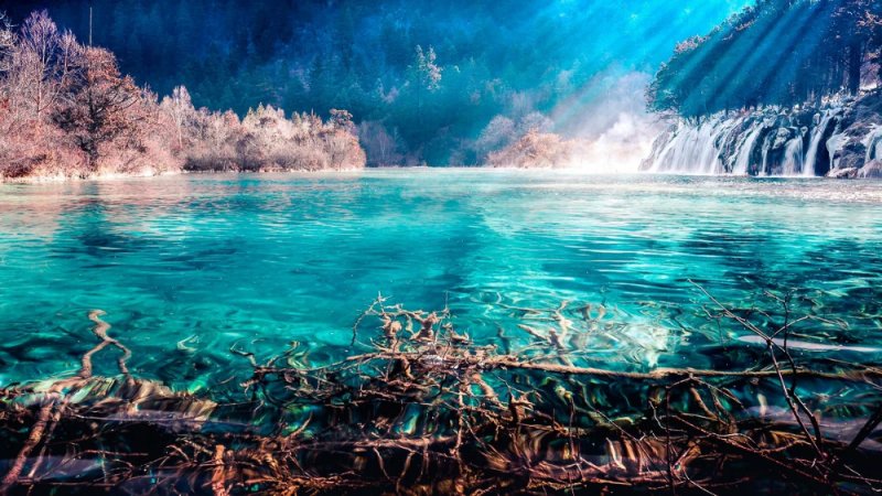 Бирюзовое озеро, национальный парк Цзючжайгоу, Китай