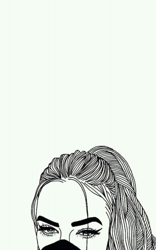 Рисунок белым на черном