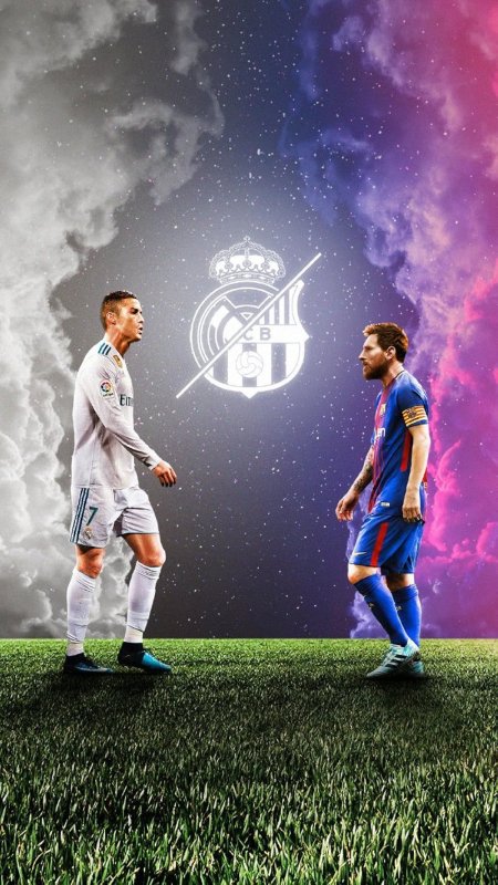 Cristiano Ronaldo and Messi