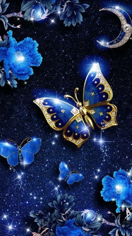 Красивый фон с бабочками