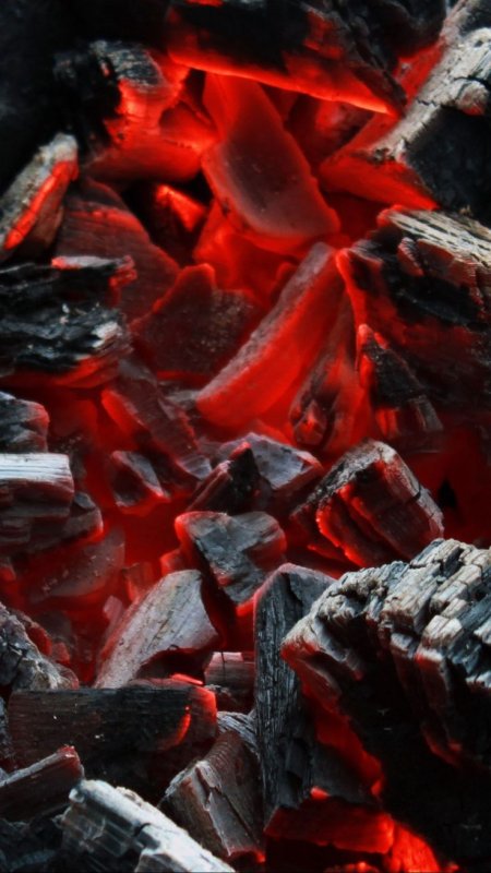 Красные угли