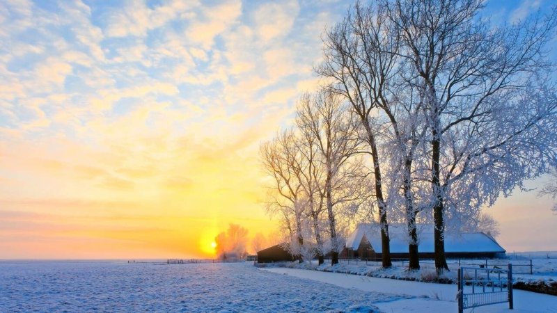 Рассвет зимой