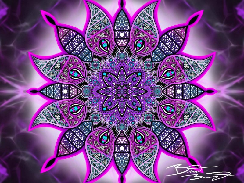 Мандала фрактал Меркурий