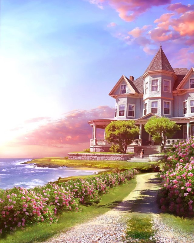 Пейзаж с домом