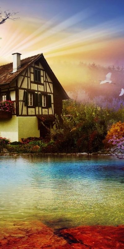 Пейзаж с домом