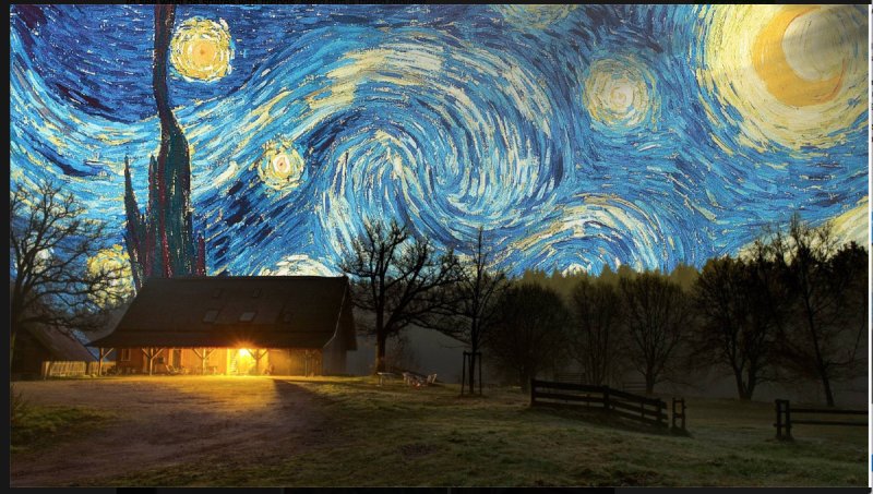Звездная ночь Ван Гога оригинал