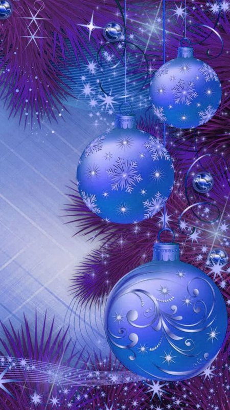 Новогодняя картинка на заставку телефона