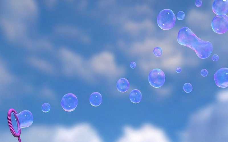 Мыльные пузыри обои