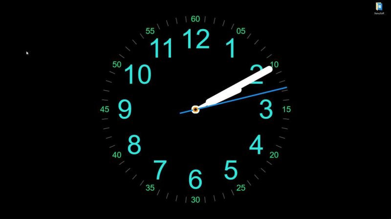 Заставка часы на рабочий