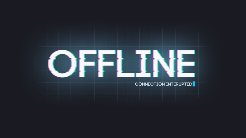Надпись offline