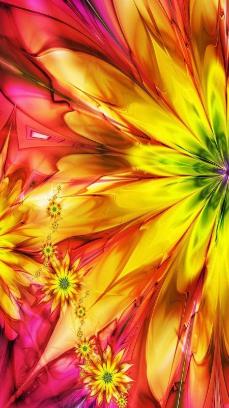 Цветы абстракция