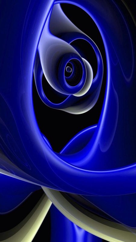 Абстракция в синем цвете