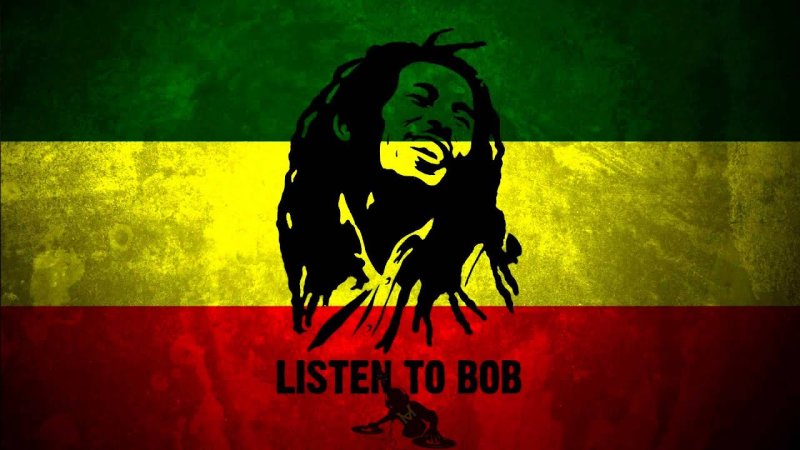Красный желтый зеленый Боб Марли