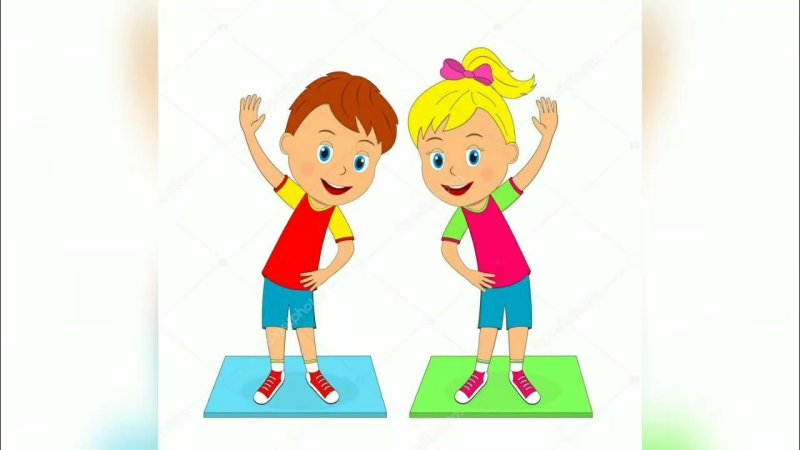 Разноцветные детские картинки для физминуток