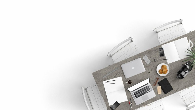 Стильный стол сверху