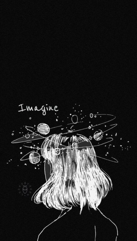 Рисунки на черном фоне