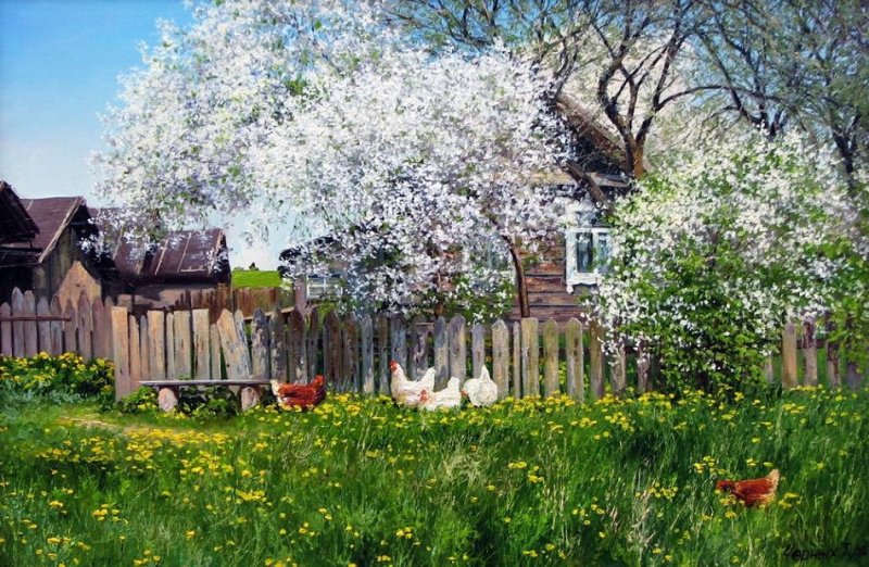 Художник Татьяна черных моя деревня