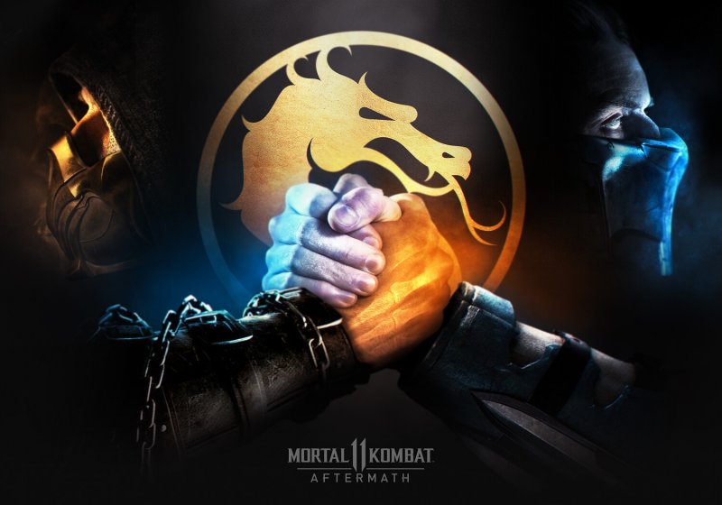 Фон мортал комбат 11 Скорпион саб Зиро