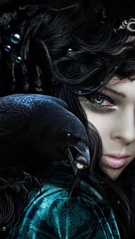 Красивые мистические девушки