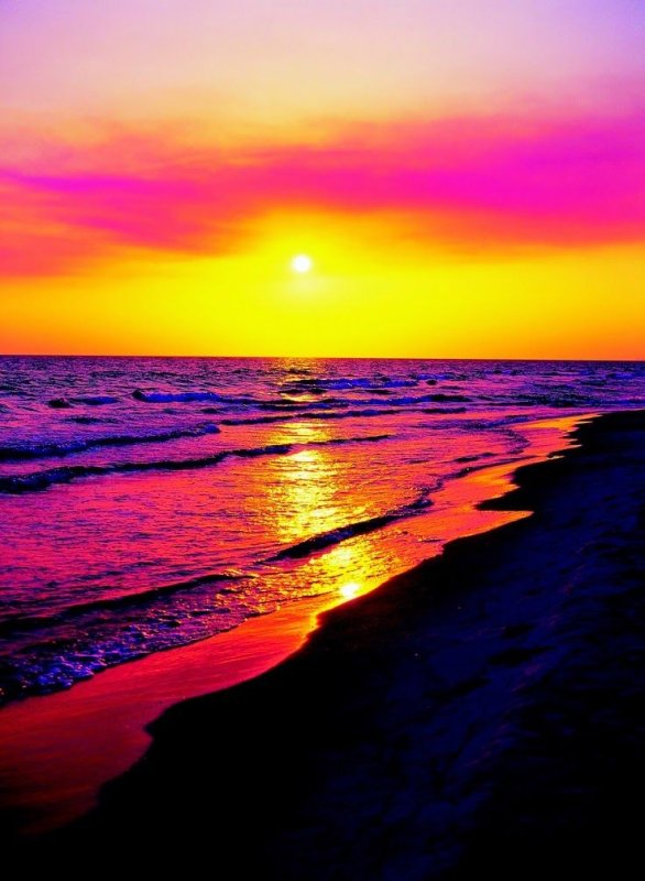 Рассвет на море