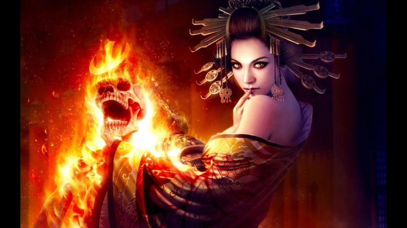 Девушка маг огня