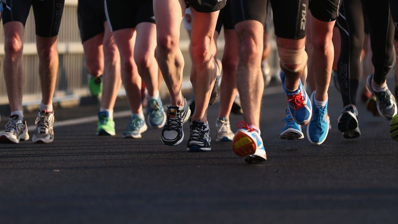 Ноги марафонцев