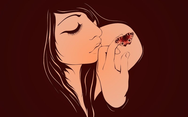 Рисунки на черном фоне