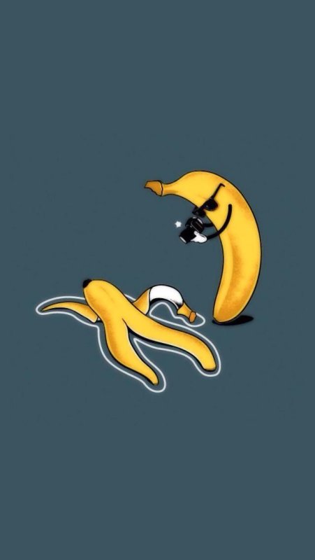 Заставка на телефон банан