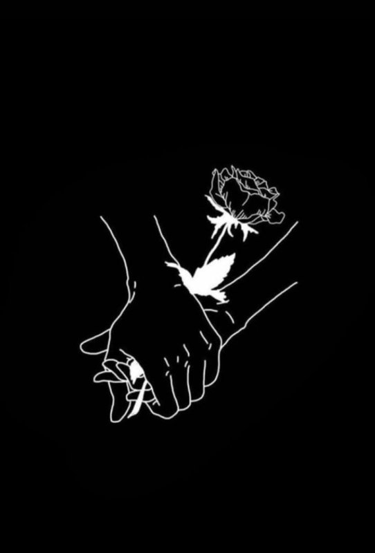 Классные черные обои на телефон