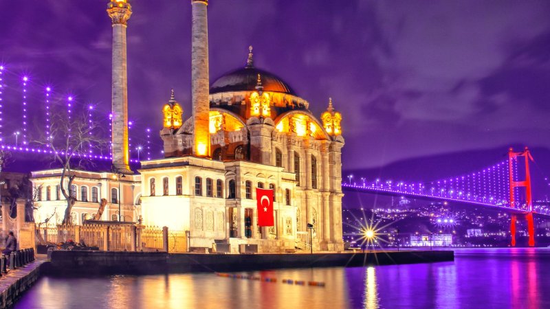 Ночной Стамбул Турция