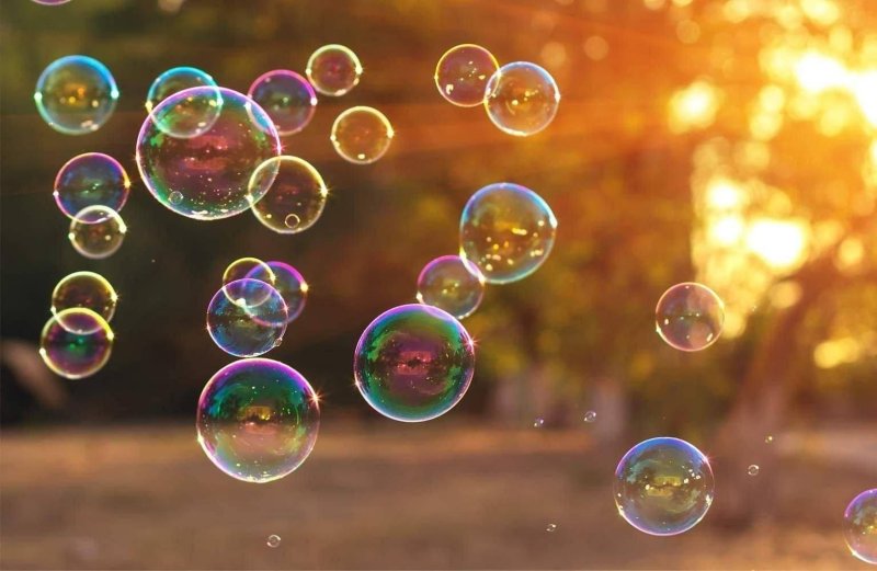 Фон мыльные пузыри
