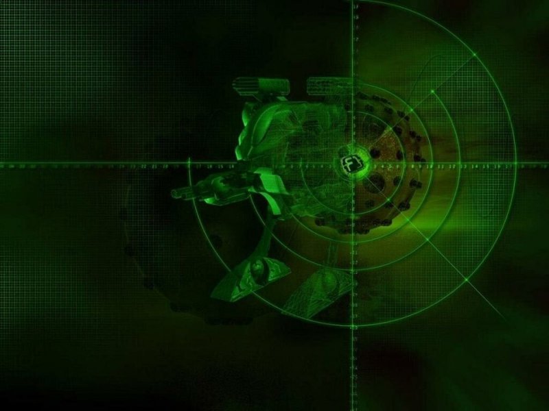 Экран военного радара