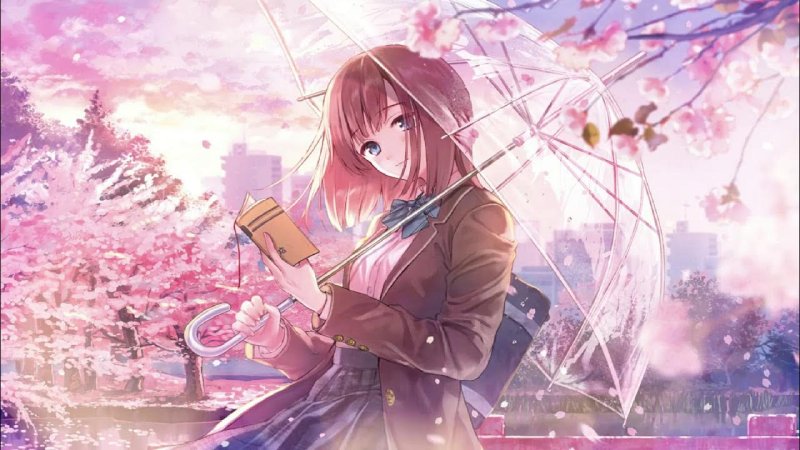 Черри блоссом аниме Эстетика