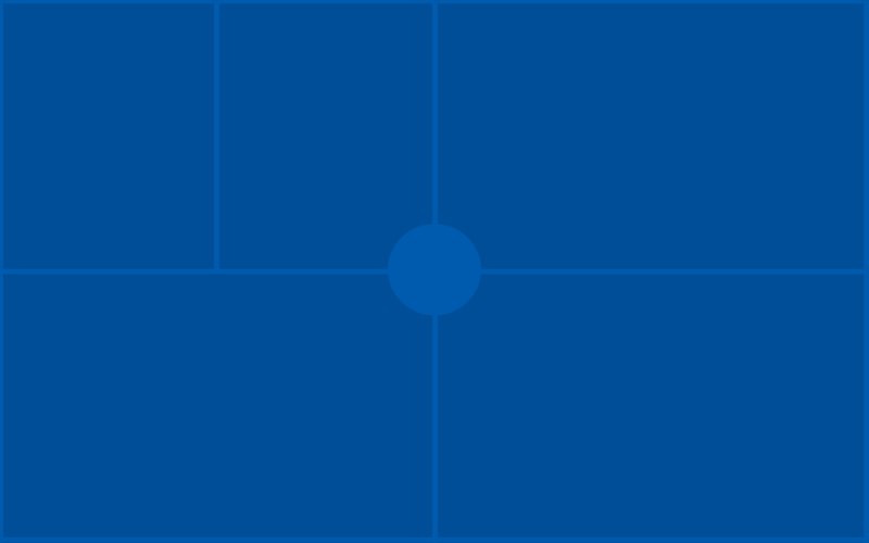 Фон рабочего стола с разделением на зоны