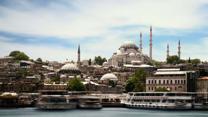 Турция мечеть Султанахмет 4k