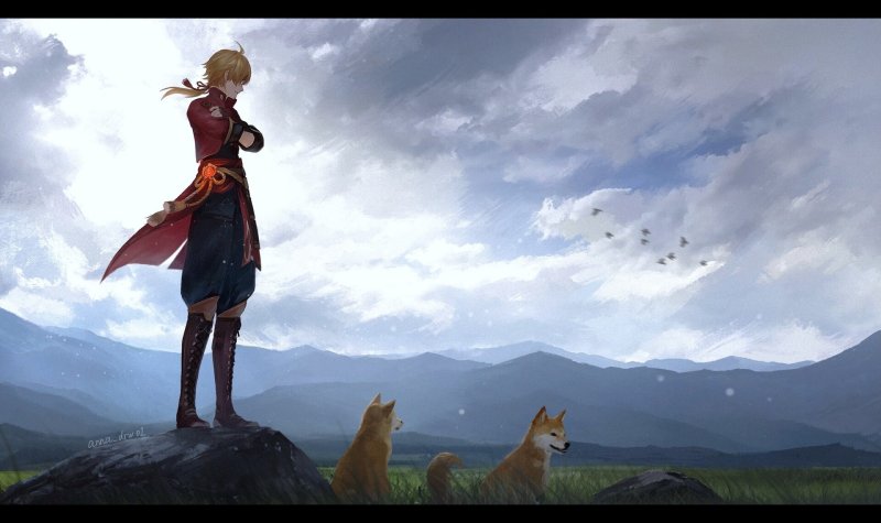 Тома Геншин арт