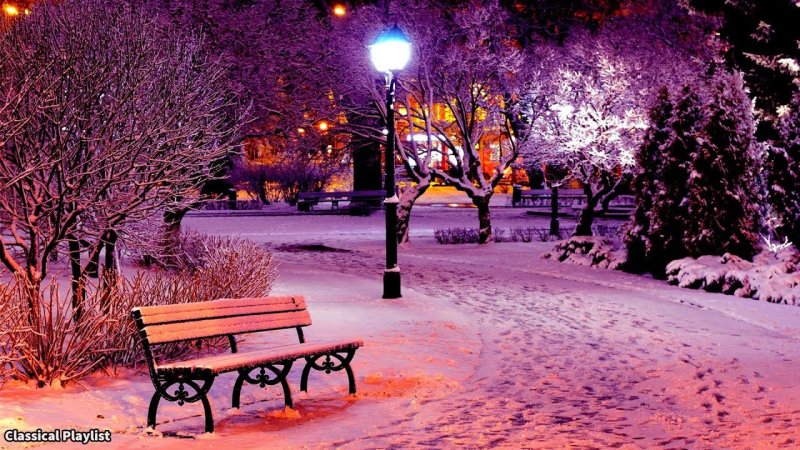 Красивый зимний парк